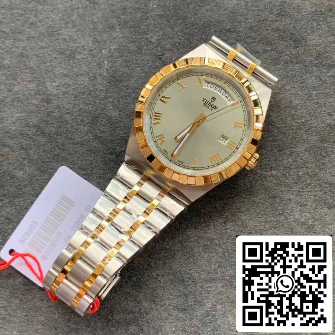 Réplica Tudor Royal M28603-0001 1:1 Melhor Edição V7 Mostrador cinza de fábrica