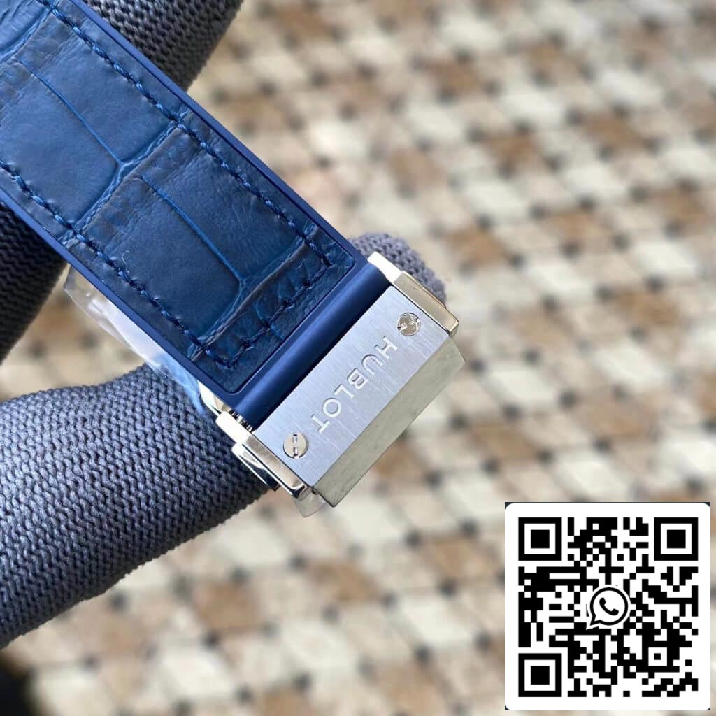 ساعة هوبلو كلاسيك فيوجن 542.NX.7170.LR، مقاس 42 مم، إصدار APS، مينا زرقاء، إصدار 1:1