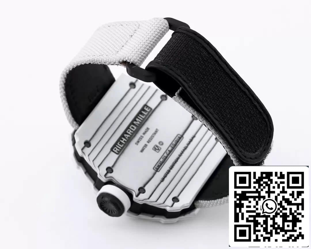 Richard Mille RM35-01 1:1 Best Edition BBR Factory Caixa de fibra de carbono branca