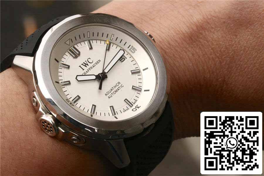 IWC Aquatimer IW329003 1:1 Melhor Edição V6 Fábrica Prata Mostrador Branco