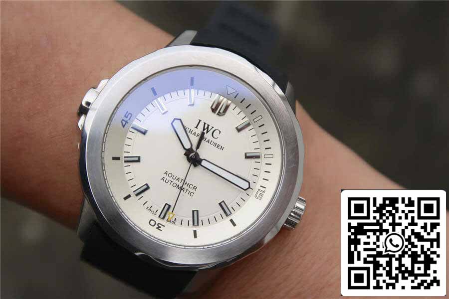 IWC Aquatimer IW329003 1:1 Melhor Edição V6 Fábrica Prata Mostrador Branco