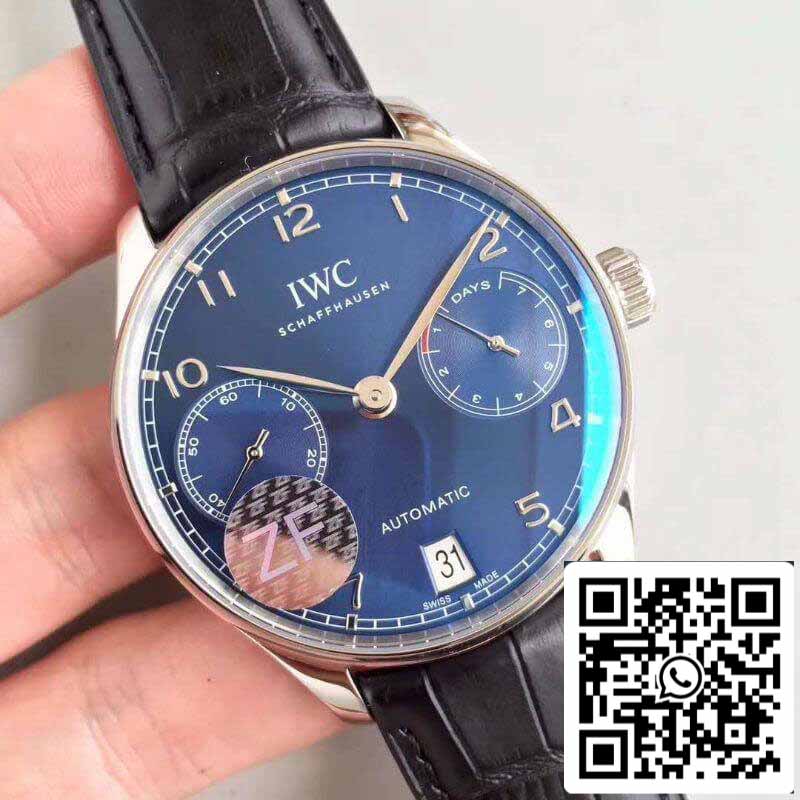 IWC Português IW500703 ZF Fábrica Relógios Mecânicos 1:1 Melhor Edição Suíça ETA52010