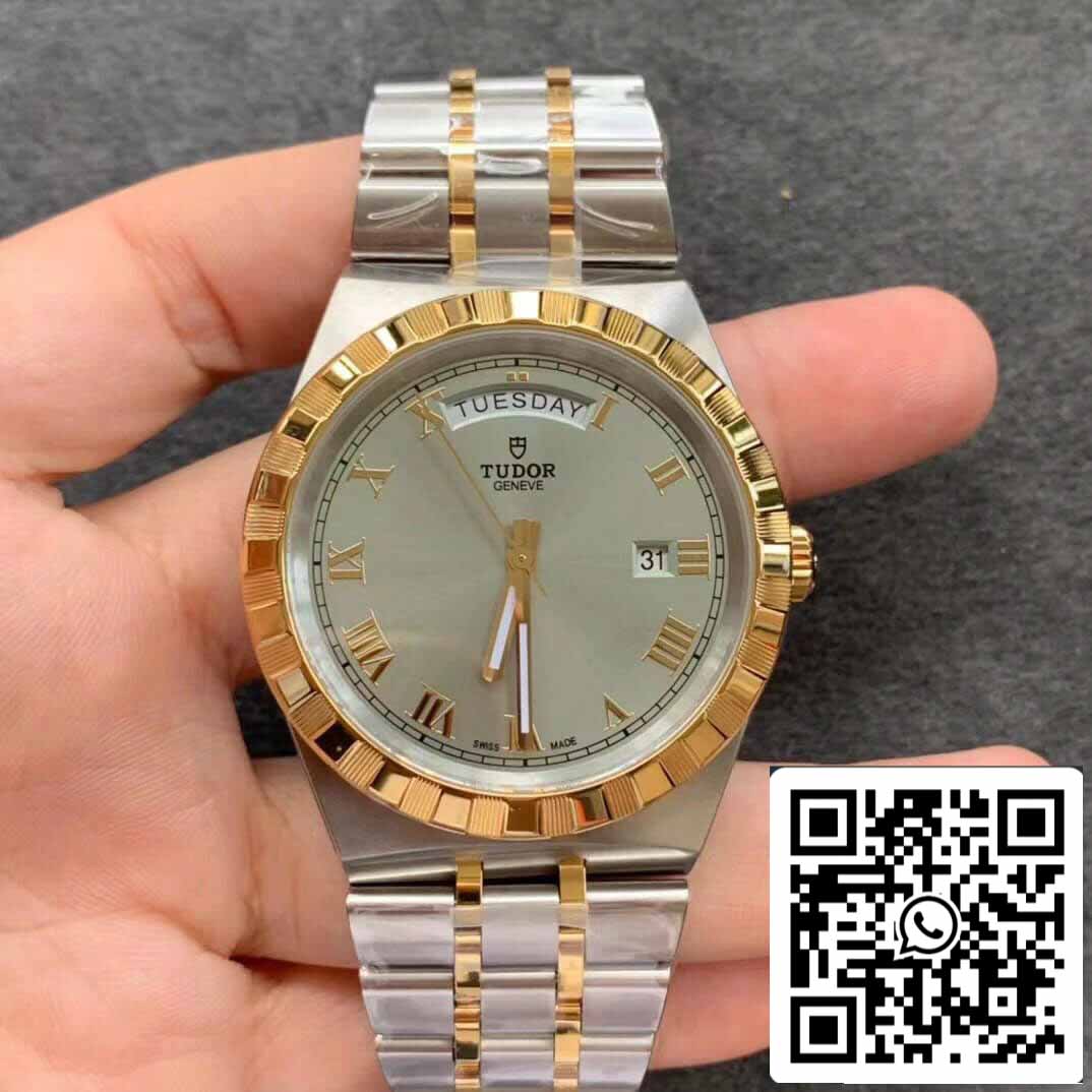 Réplica Tudor Royal M28603-0001 1:1 Melhor Edição V7 Mostrador cinza de fábrica