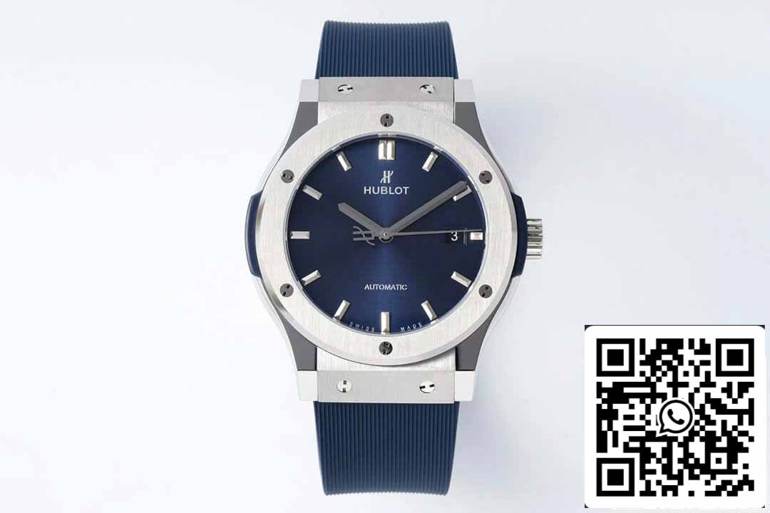 ساعة هوبلو كلاسيك فيوجن 542.NX.7170.RX 42 مم 1:1 أفضل إصدار HB Factory بمينا أزرق