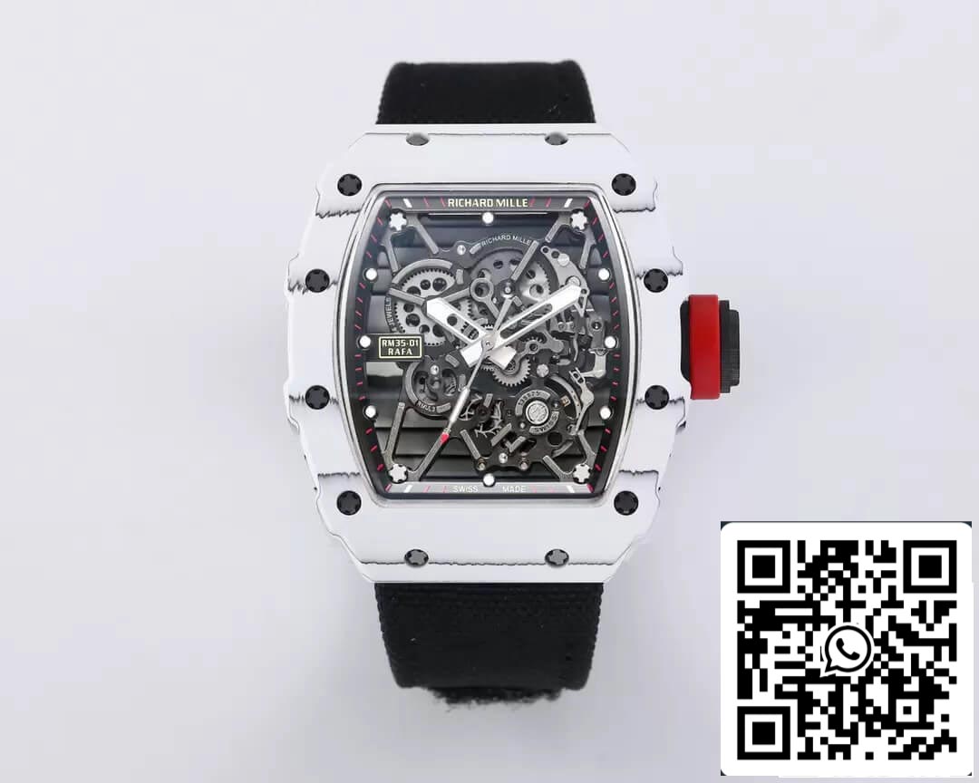 Richard Mille RM35-01 1:1 Melhor Edição BBR Factory Pulseira Preta