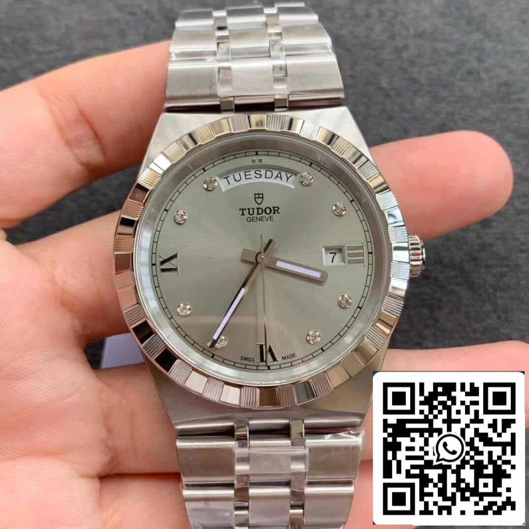 نسخة طبق الأصل من ساعة تيودور رويال M28600-0002 داي ديت V7 بمينا ألماس من المصنع