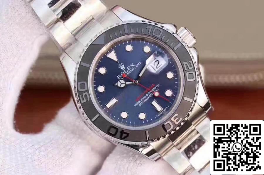 ساعة رولكس يخت ماستر 116622LN EW Factory 1:1 Best Edition سويسرية ETA3135 بمينا أزرق