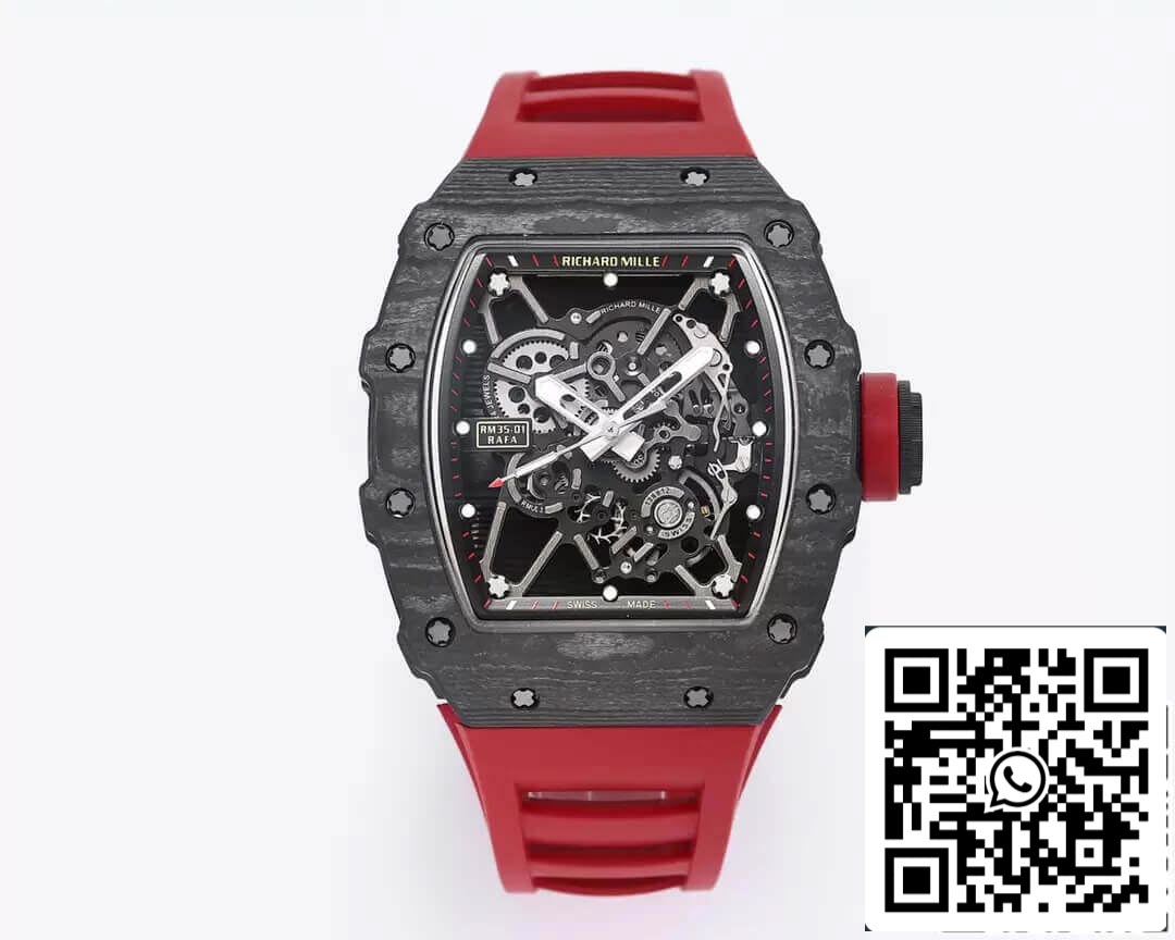 Richard Mille RM35-01 1:1 Melhor Edição BBR Fábrica Pulseira de Borracha