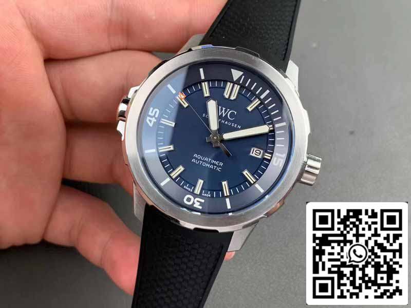 IWC Aquatimer IW329005 1:1 Melhor Edição V6 Mostrador Azul de Fábrica Suíço ETA9015
