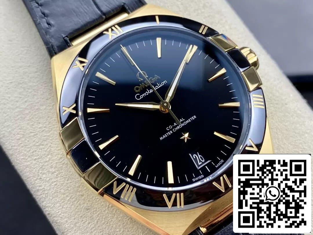 SBF Omega Constellation 131.63.41.21.01.001 1:1 Melhor Edição VS Mostrador Preto de Fábrica