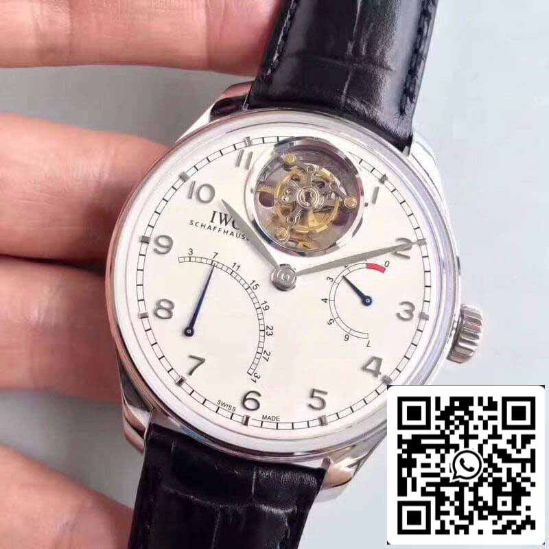 IWC Portuguese Tourbillon IW504601 YL Factory 1:1 Melhor Edição Swiss Tourbillon Mostrador Branco
