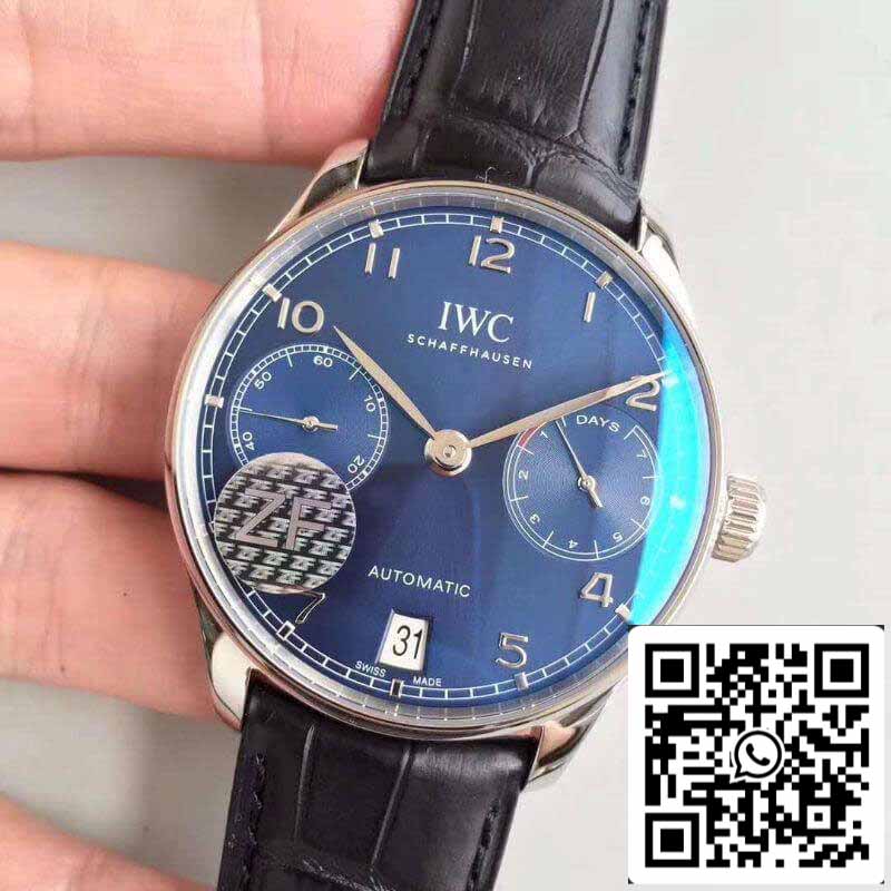 IWC Português IW500703 ZF Fábrica Relógios Mecânicos 1:1 Melhor Edição Suíça ETA52010
