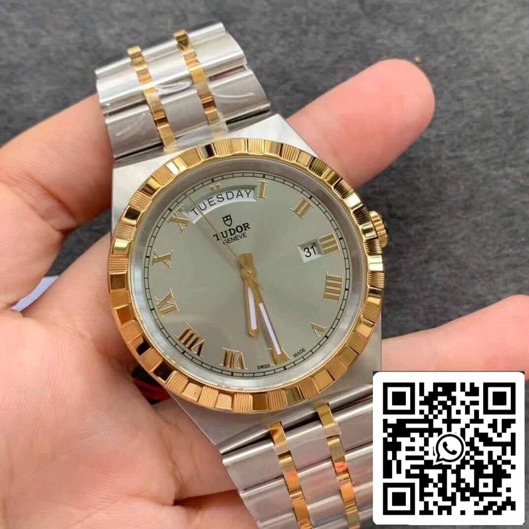 Réplica Tudor Royal M28603-0001 1:1 Melhor Edição V7 Mostrador cinza de fábrica