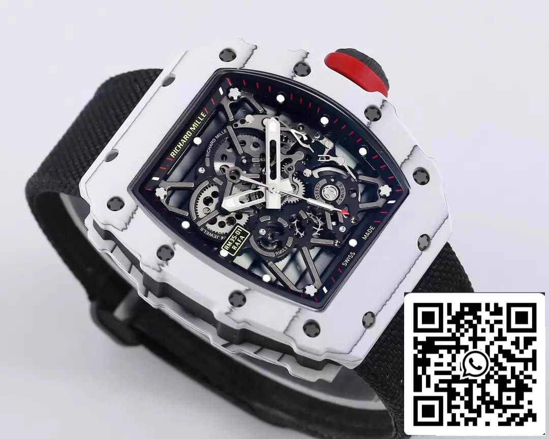 Richard Mille RM35-01 1:1 Melhor Edição BBR Factory Pulseira Preta