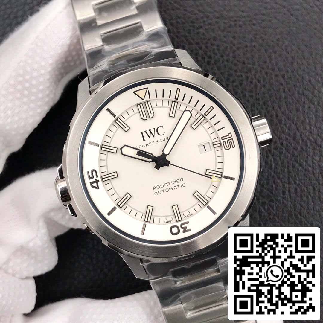 IWC Aquatimer IW329004 1:1 Melhor Edição V6 Fábrica Prata Mostrador Branco