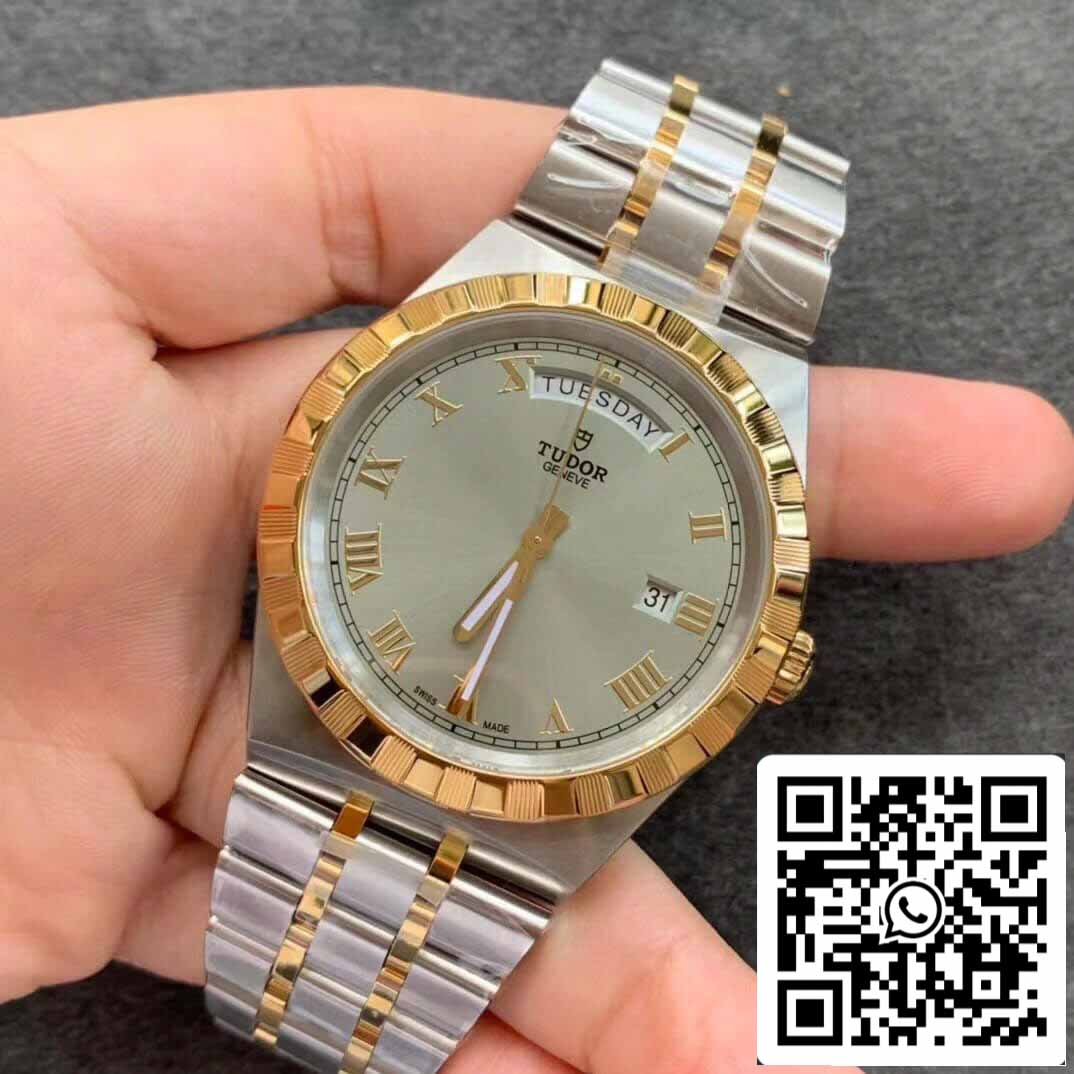 Réplica Tudor Royal M28603-0001 1:1 Melhor Edição V7 Mostrador cinza de fábrica