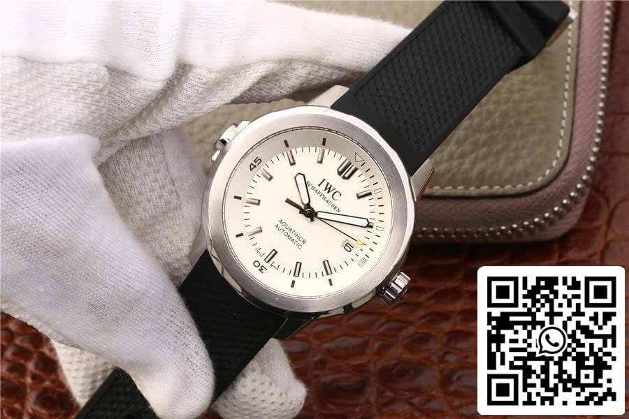 IWC Aquatimer IW329003 1:1 Melhor Edição V6 Fábrica Prata Mostrador Branco