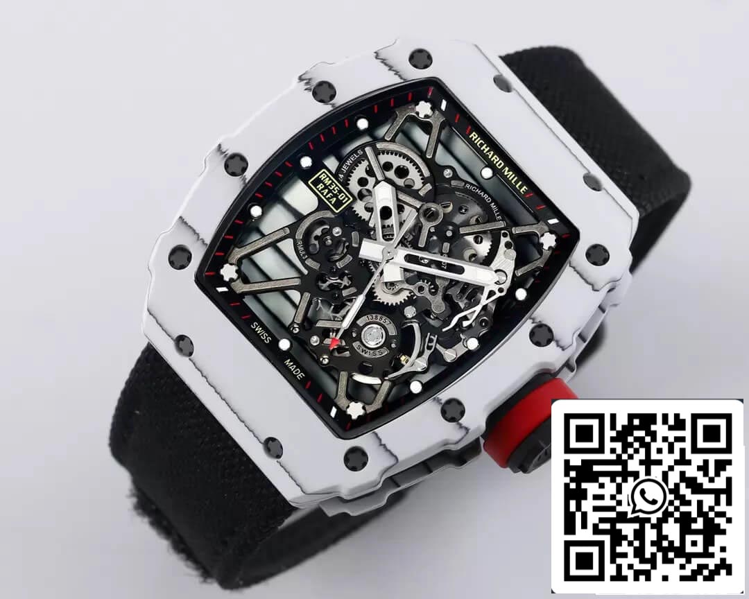 Richard Mille RM35-01 1:1 Melhor Edição BBR Factory Pulseira Preta