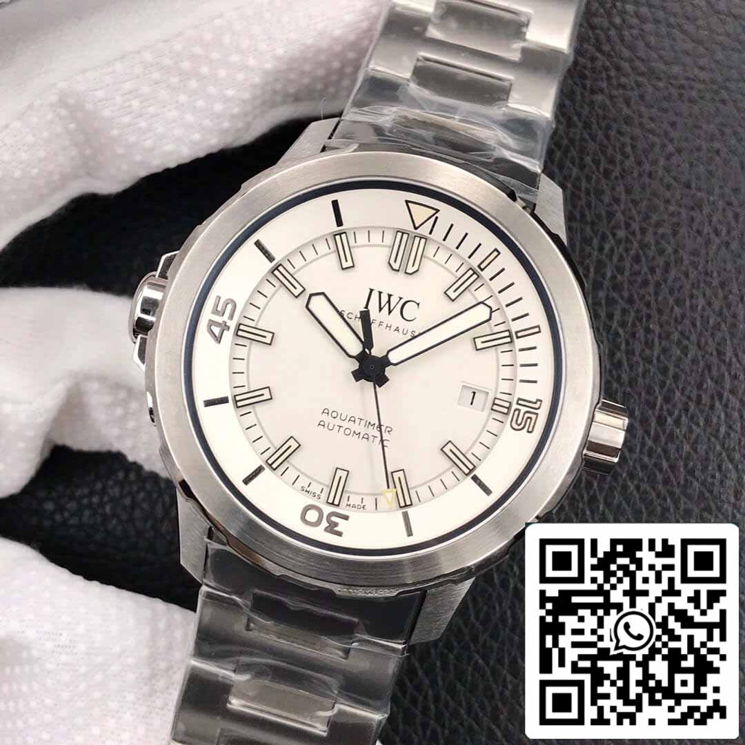 IWC Aquatimer IW329004 1:1 Melhor Edição V6 Fábrica Prata Mostrador Branco