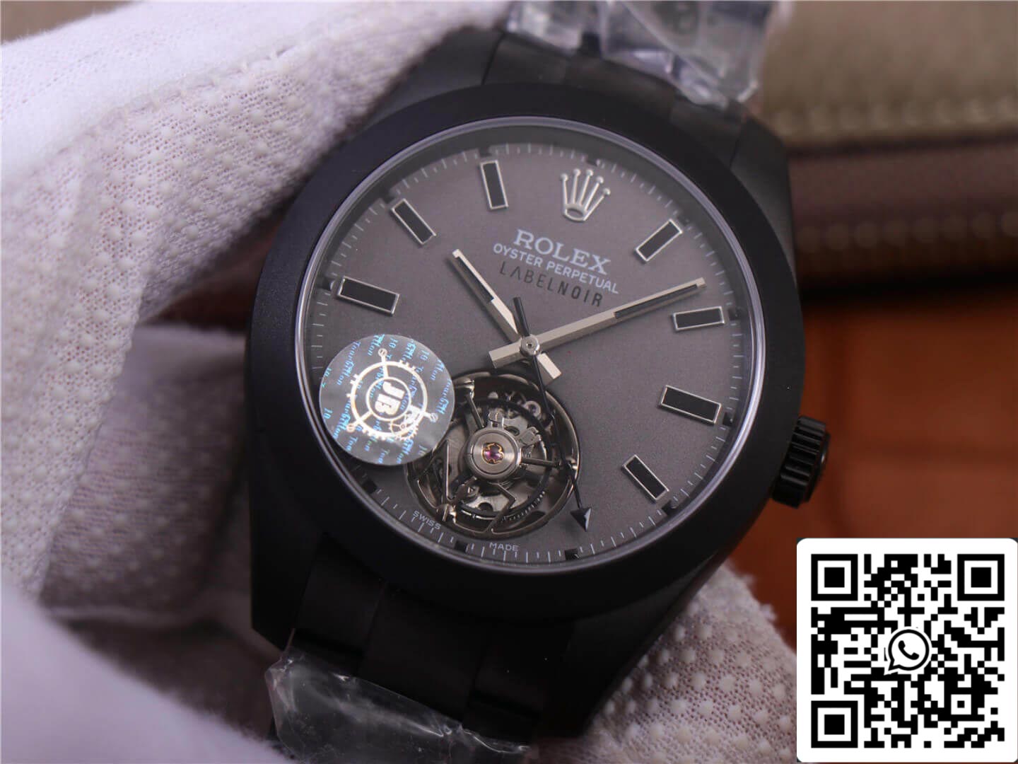 Rolex Milgauss 116400 Tourbillon 1:1 Melhor Edição JB Factory Caixa PVD Preta Suíço ETA3131