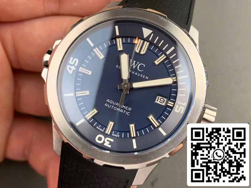 IWC Aquatimer IW329005 1:1 Melhor Edição V6 Mostrador Azul de Fábrica Suíço ETA9015