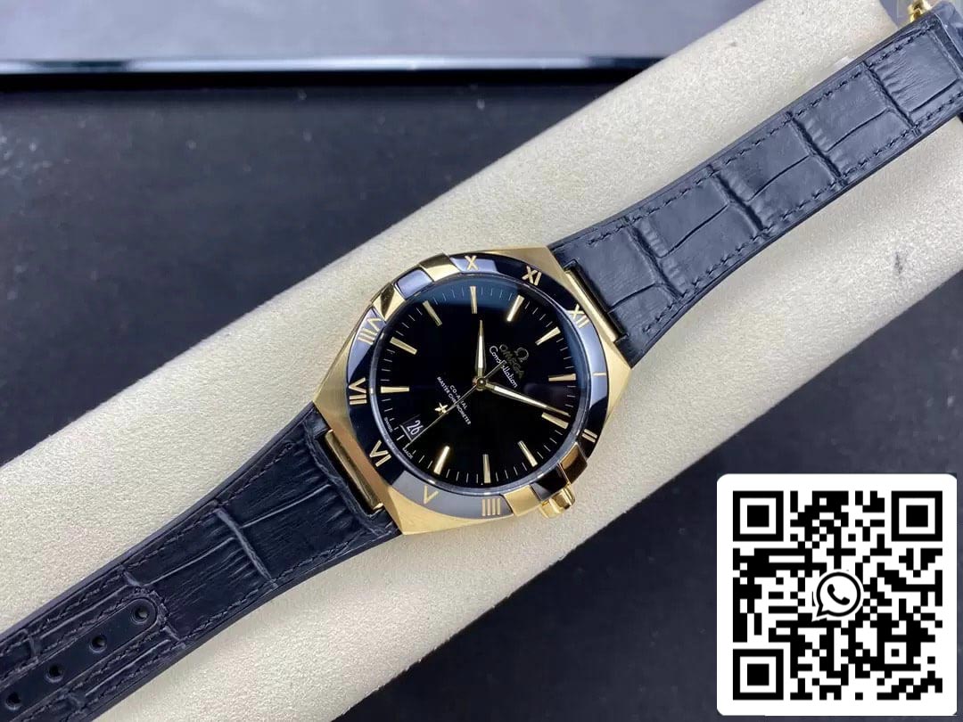 SBF Omega Constellation 131.63.41.21.01.001 1:1 Melhor Edição VS Mostrador Preto de Fábrica