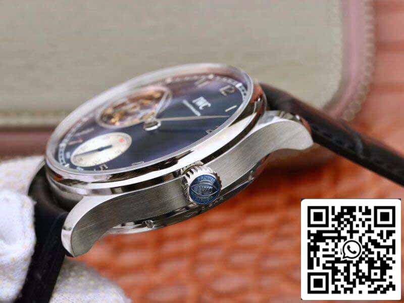 IWC Portuguese Tourbillon IW546302 ZF Factory Men Relógios 1:1 Melhor Edição Swiss Tourbillon Mostrador Azul