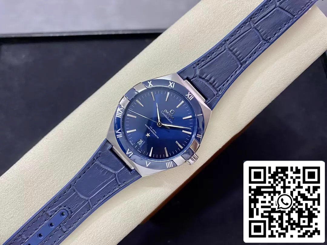 SBF Omega Constellation 131.33.41.21.03.001 1:1 Melhor Edição VS Mostrador Azul de Fábrica
