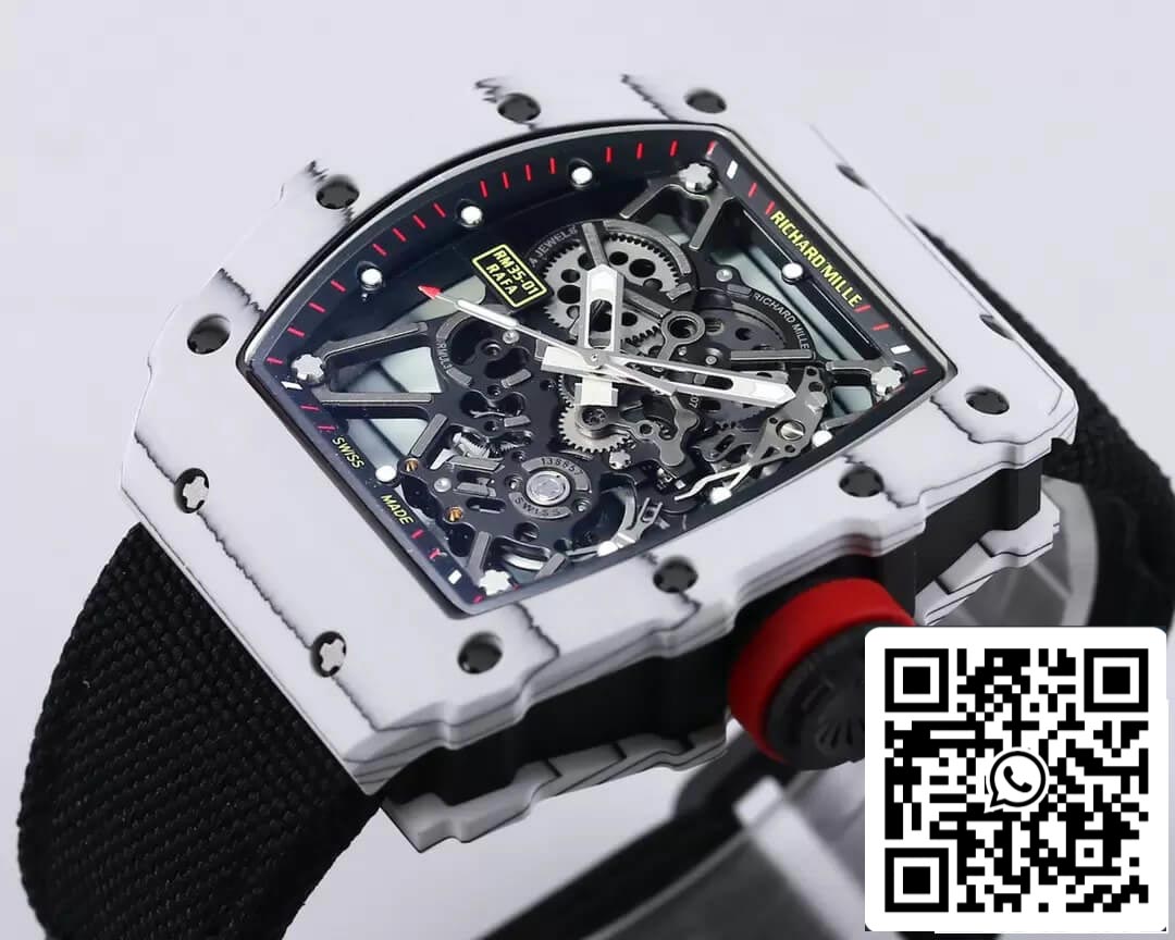 Richard Mille RM35-01 1:1 Melhor Edição BBR Factory Pulseira Preta