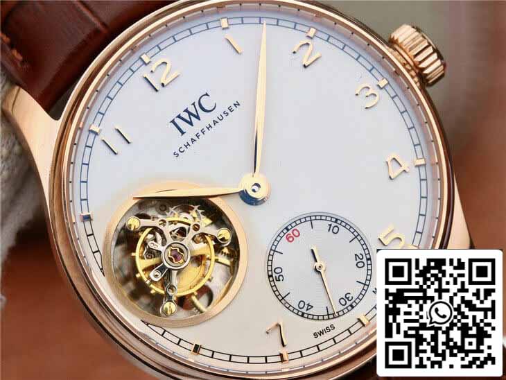 IWC Portuguese Tourbillon IW546302 1:1 Melhor Edição ZF Factory Mostrador Prata