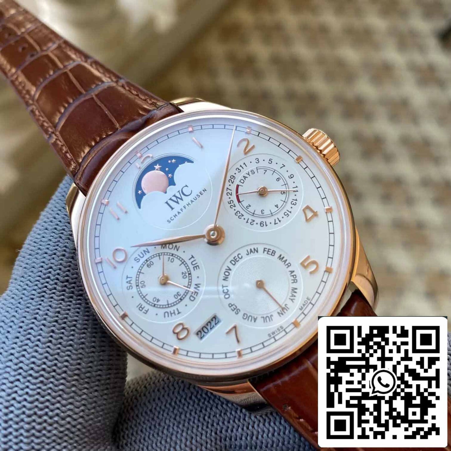 Calendário Perpétuo Português IWC IW503302 1:1 Melhor Edição APS Fábrica Vermelho Ouro