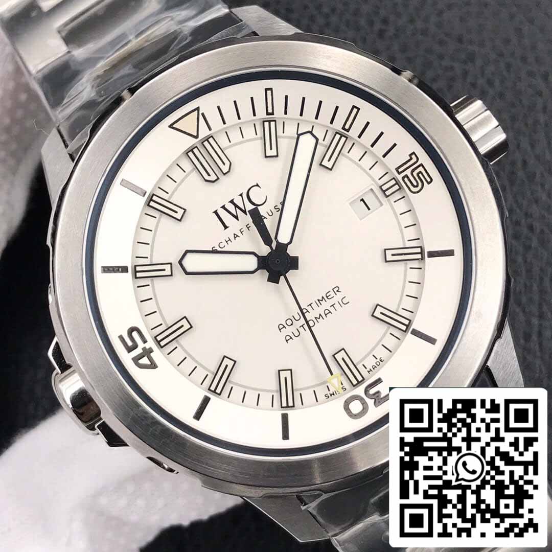 IWC Aquatimer IW329004 1:1 Melhor Edição V6 Fábrica Prata Mostrador Branco