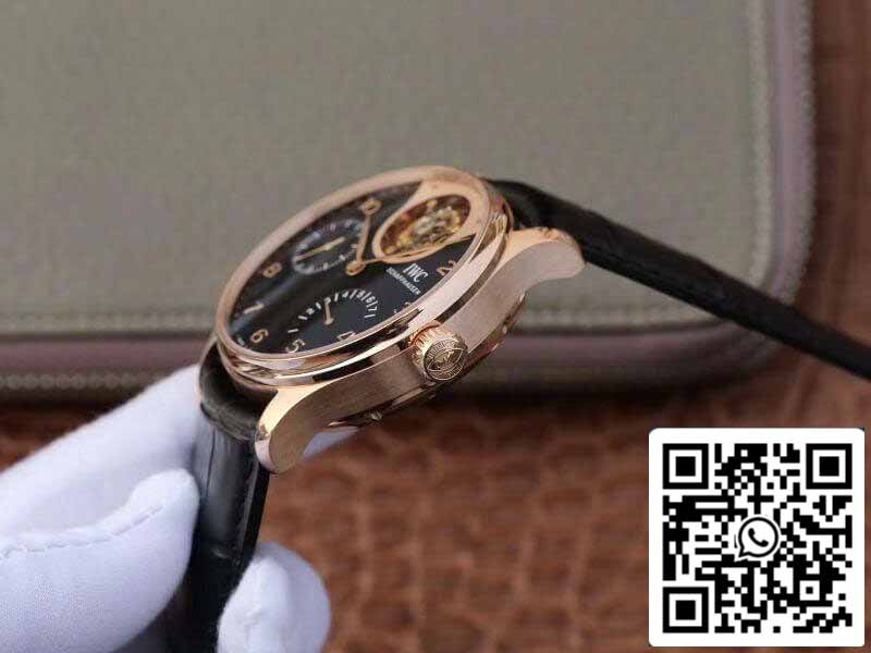IWC Português IW504210 Tourbillon 18K Rosegold 1:1 Best Edition Movimento suíço automático complicado tourbillon