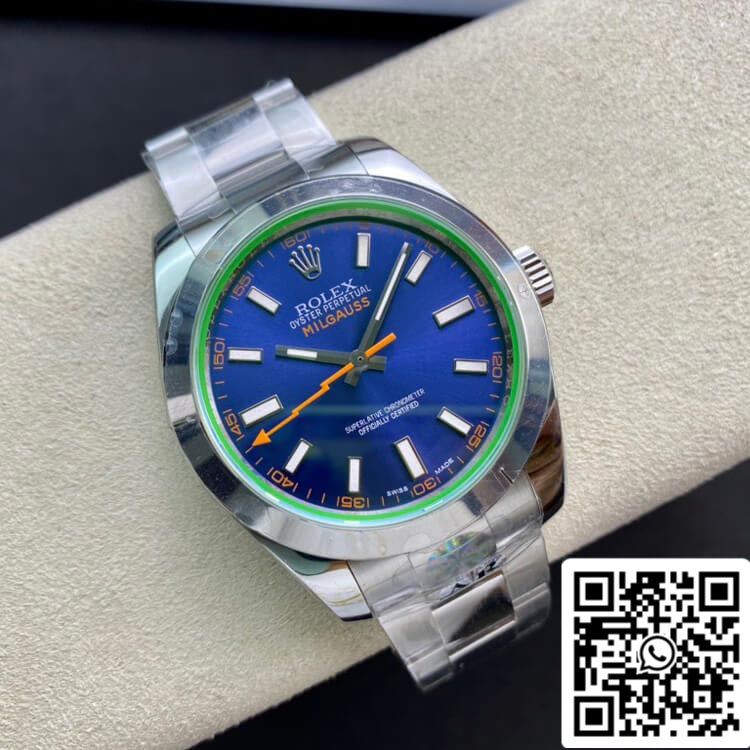 Rolex Milgauss 116400GV AR Factory 1:1 Melhor Edição Suíço ETA3131
