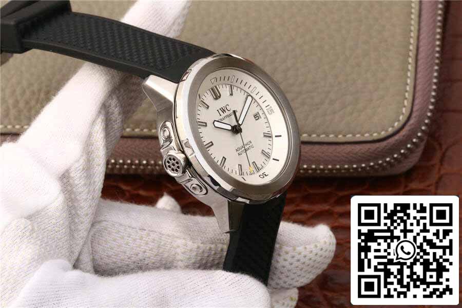 IWC Aquatimer IW329003 1:1 Melhor Edição V6 Fábrica Prata Mostrador Branco
