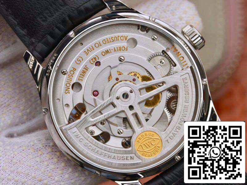 IWC Portuguese Tourbillon IW546302 ZF Factory Men Relógios 1:1 Melhor Edição Swiss Tourbillon Mostrador Azul