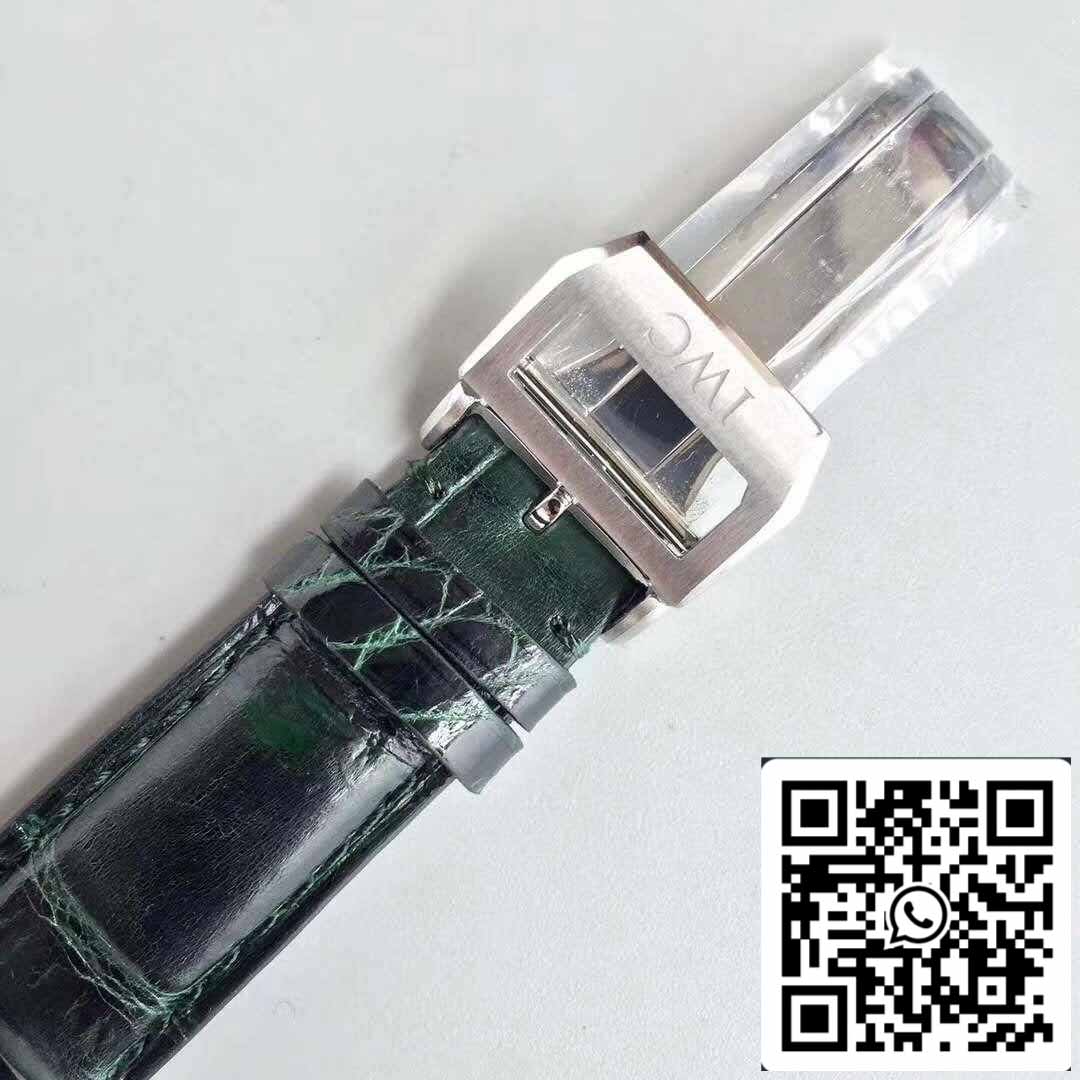 IWC Portuguese YL Factory 1:1 Best Edition Swiss ETA69355 Mostrador Verde Com Marcadores Prateados