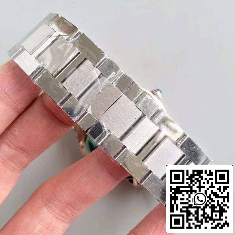 ساعة روند سولو دي كارتييه W670101 ZF Factory للرجال، إصدار 1:1، سويسرية، ETA9015، مينا بيضاء