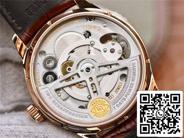 IWC Portuguese Tourbillon IW546302 1:1 Melhor Edição ZF Factory Mostrador Prata