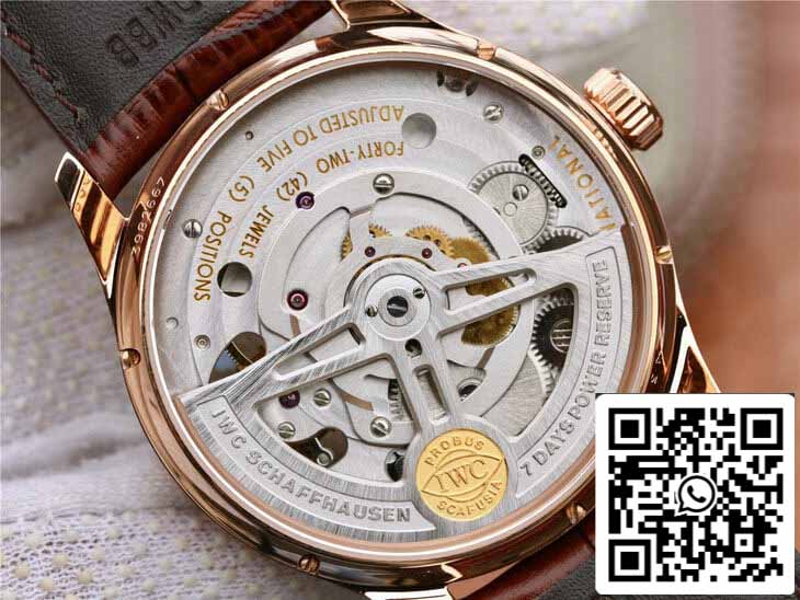 IWC Portuguese Tourbillon IW546302 1:1 Melhor Edição ZF Factory Mostrador Prata