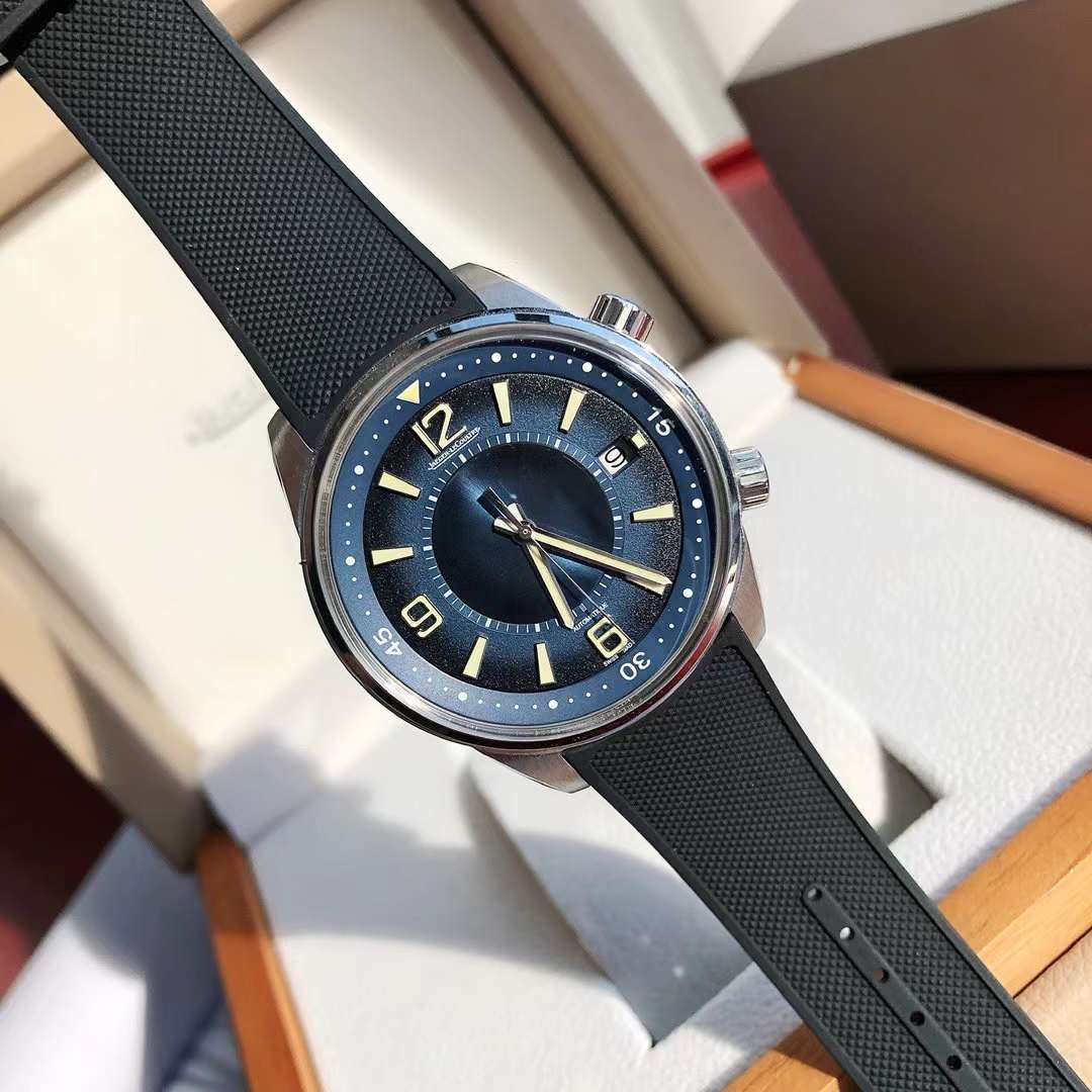 Jaeger Lecoultre Polaris Memovox JQKF Blue Dial Swiss Original Movement US Replica Watch