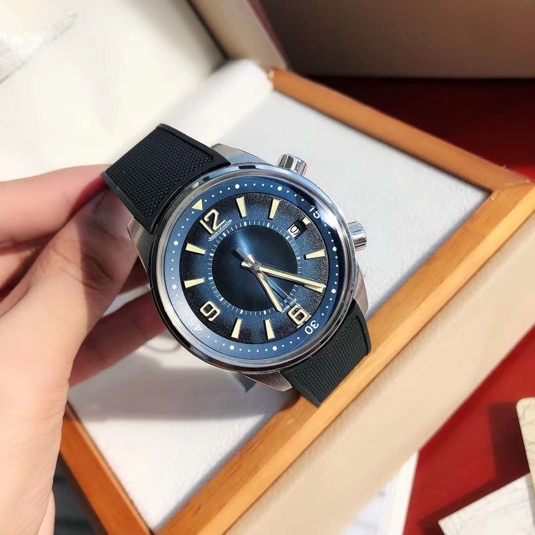 Jaeger Lecoultre Polaris Memovox JQKF Blue Dial Swiss Original Movement US Replica Watch