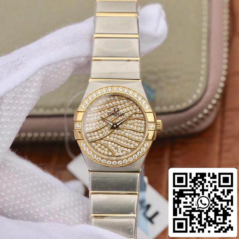 Omega Constellation Quartz Ladies 18K Ouro Amarelo TW Factory 1:1 Melhor Edição Swiss Eta Quartz 1376
