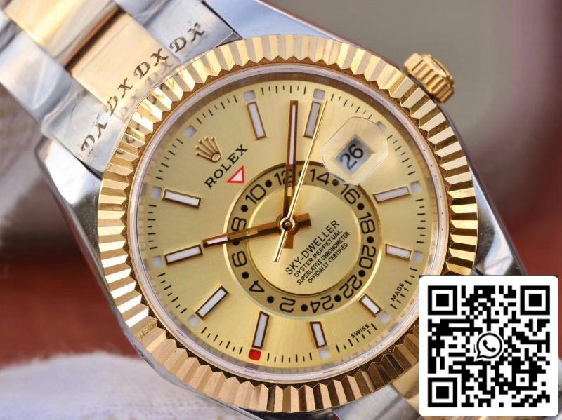 رولكس سكاي دويلير 326938-72418 أفضل إصدار 1:1 بأفضل ميناء ذهبي من المصنع
