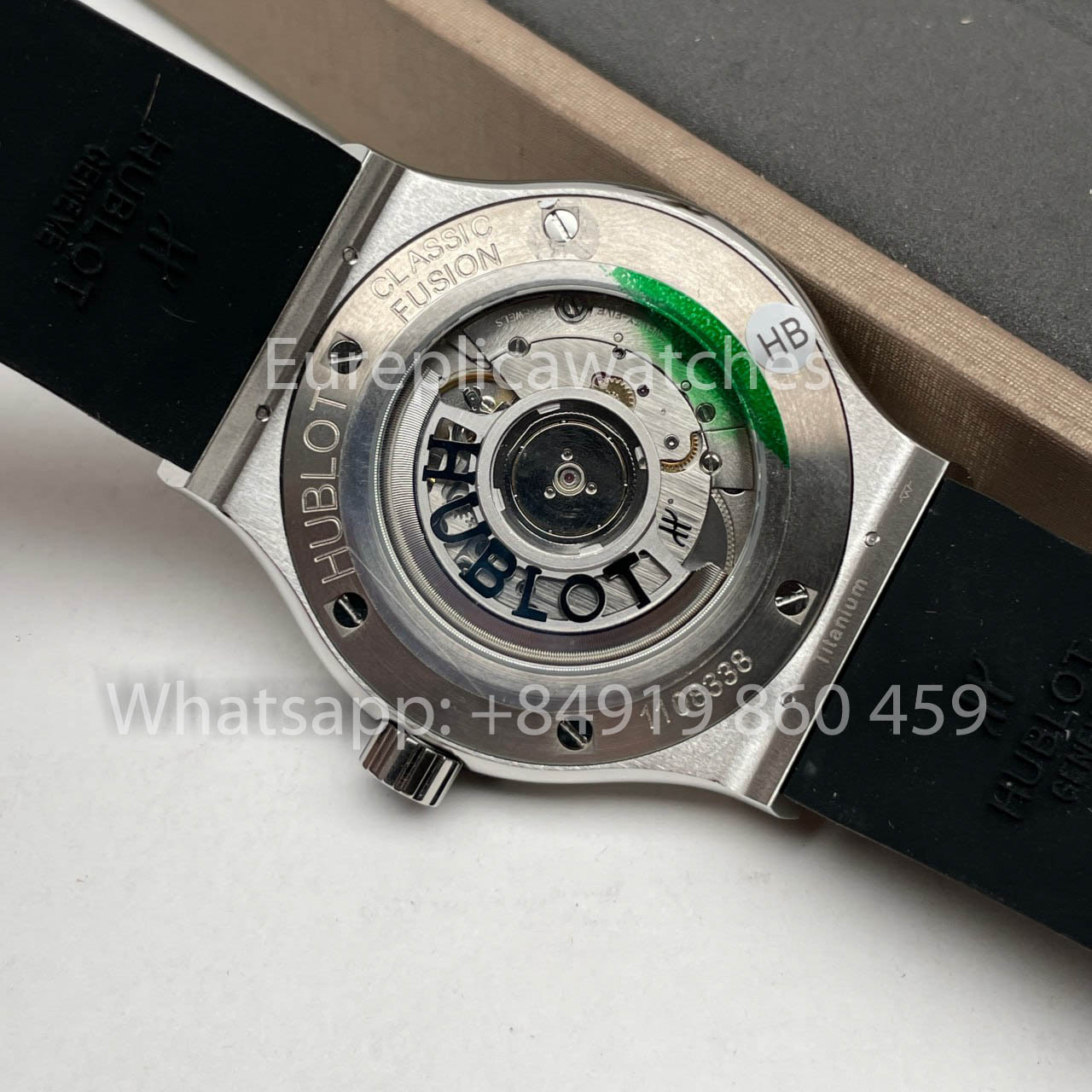 ساعة هوبلو كلاسيك فيوجن 542.NX.1171.RX 42 مم 1:1 أفضل إصدار HB Factory بمينا أسود