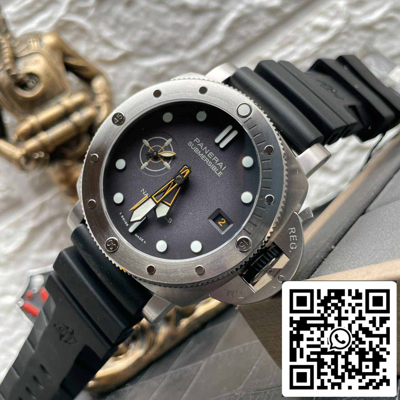 بانراي سابمرسايبل PAM1323 1:1 أفضل إصدار مقابل ميناء رمادي مصنعي