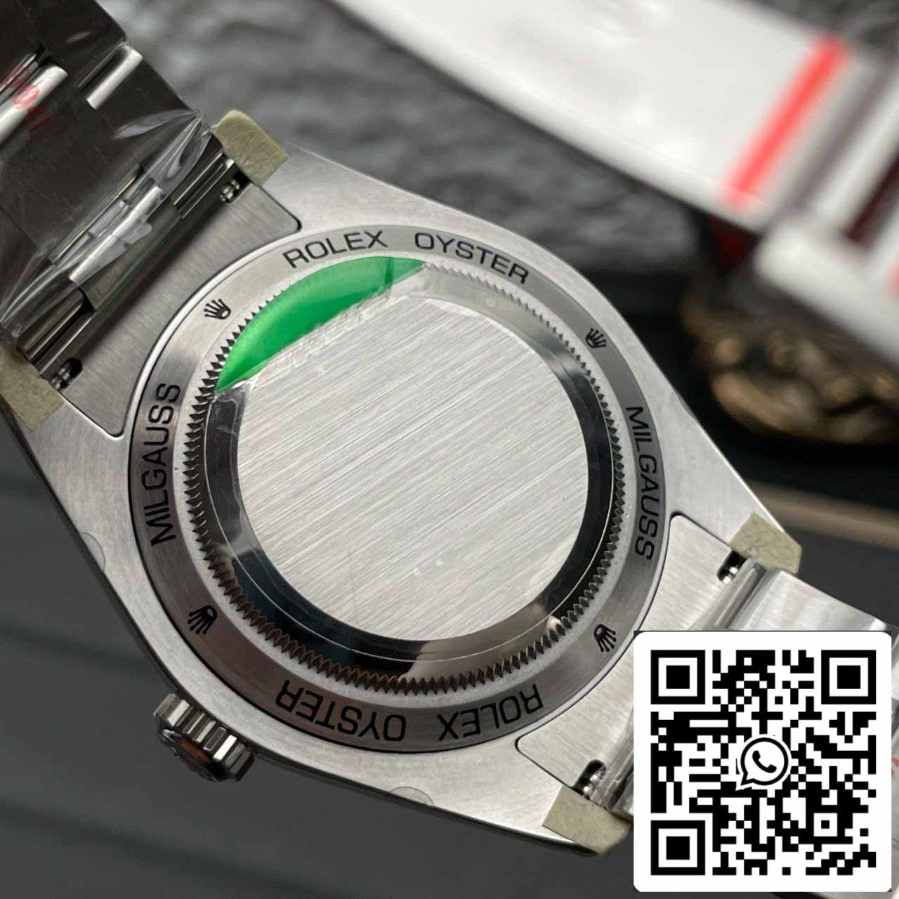 Rolex Milgauss 116400GV JVS Factory 1:1 Melhor Edição Suíço ETA3131 Mostrador Preto
