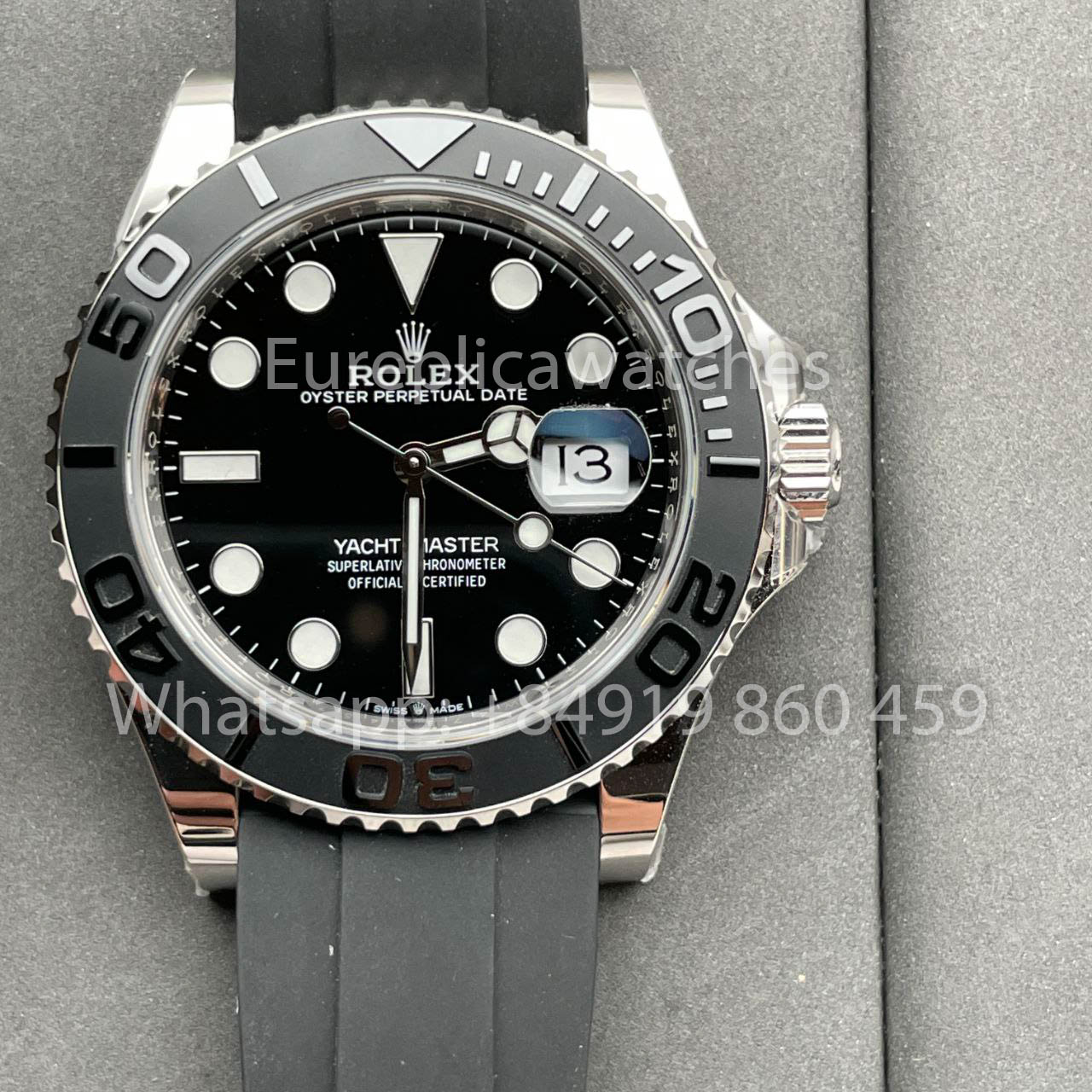 ساعة رولكس يخت ماستر 42 بمينا سوداء طراز M226659-0003 1:1 أفضل إصدار AR Factory Counterweight