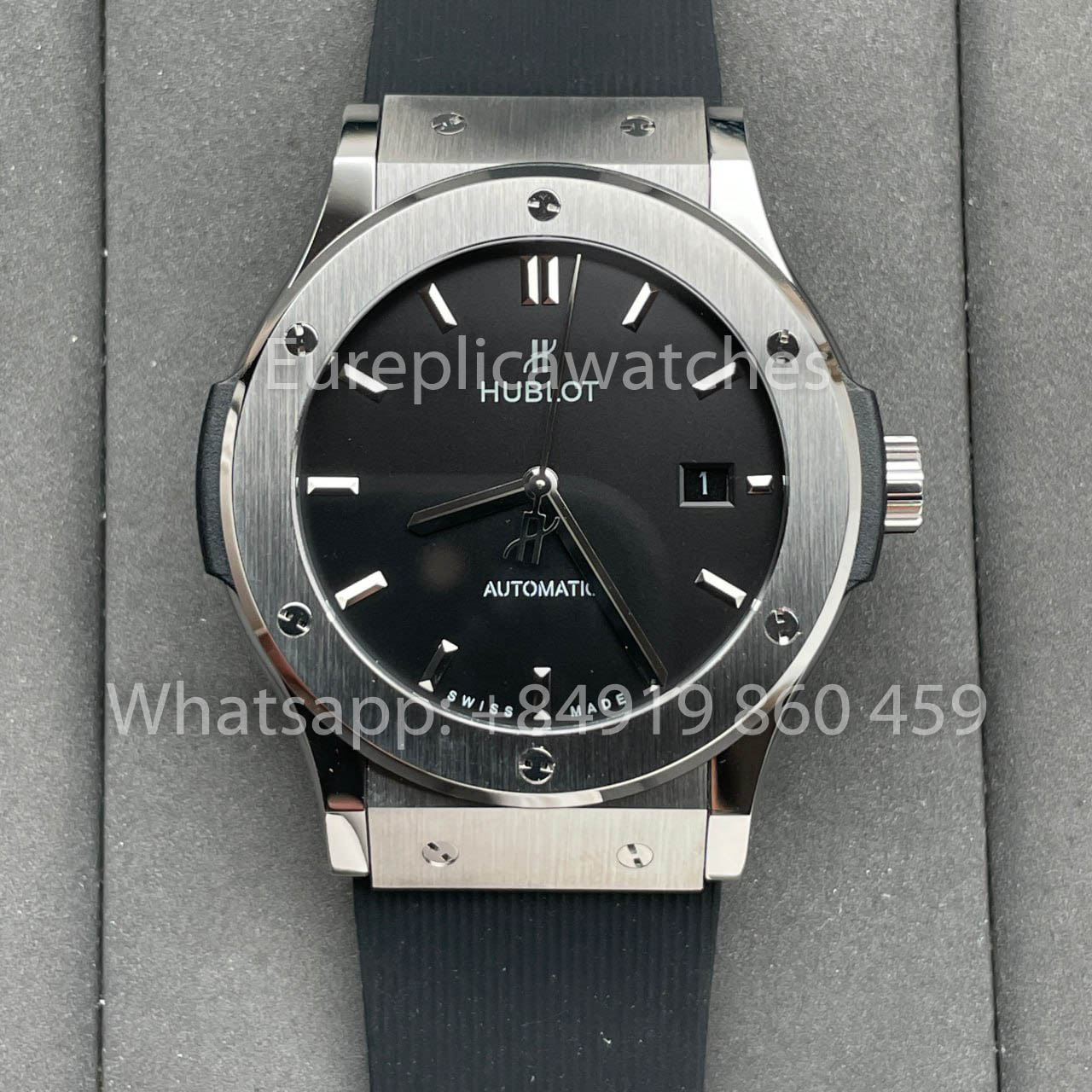 ساعة هوبلو كلاسيك فيوجن 542.NX.1171.RX 42 مم 1:1 أفضل إصدار HB Factory بمينا أسود