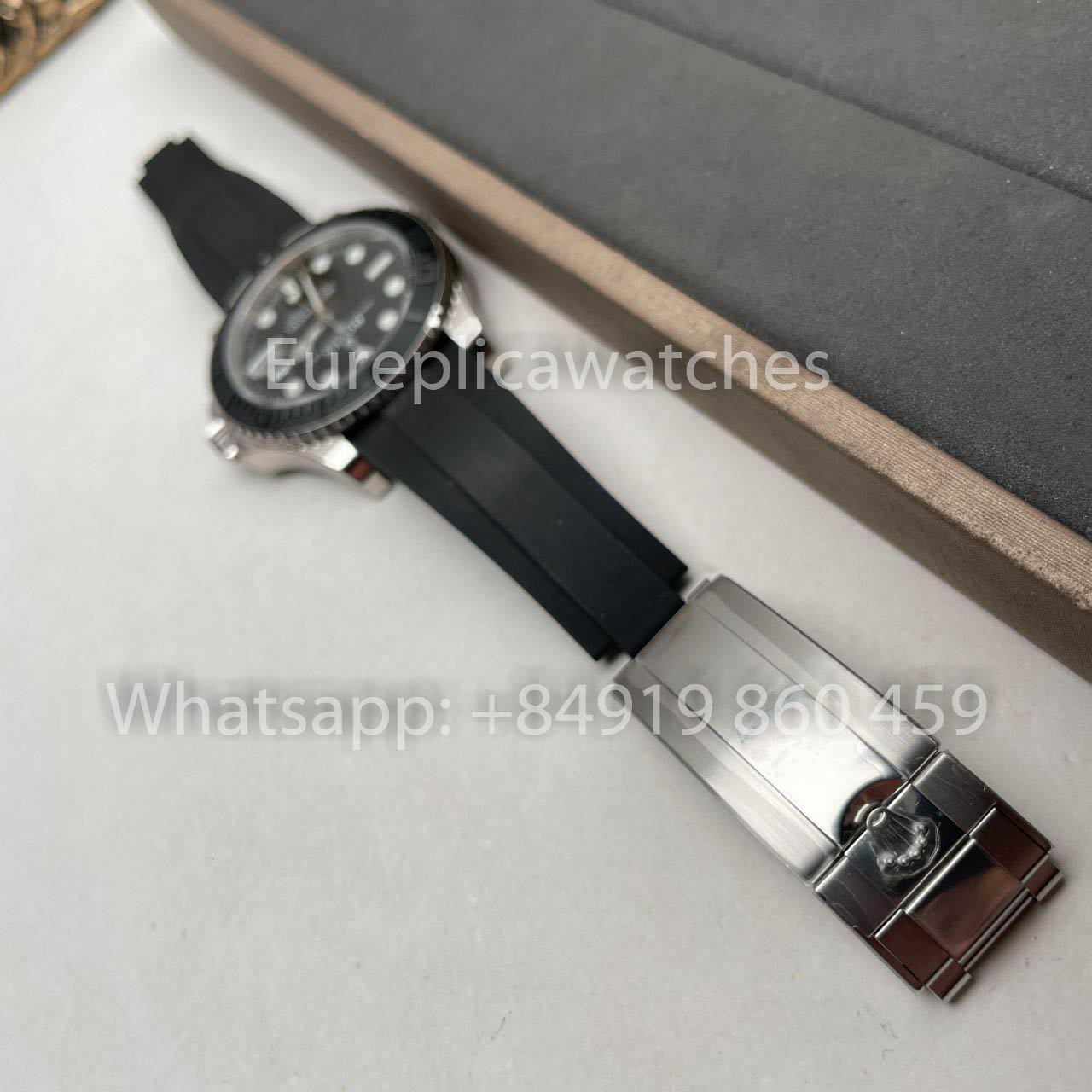 ساعة رولكس يخت ماستر 42 بمينا سوداء طراز M226659-0003 1:1 أفضل إصدار AR Factory Counterweight